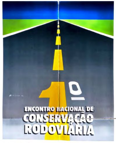 Cartaz do 1º Encontro Nacional de Conservação Rodoviária, de 1996
